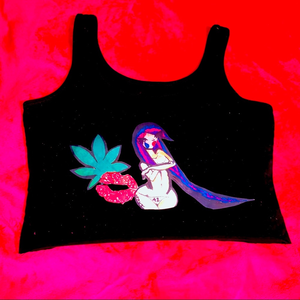 ORIGINAL LOVE GIRL BLACK TANK TOP💋